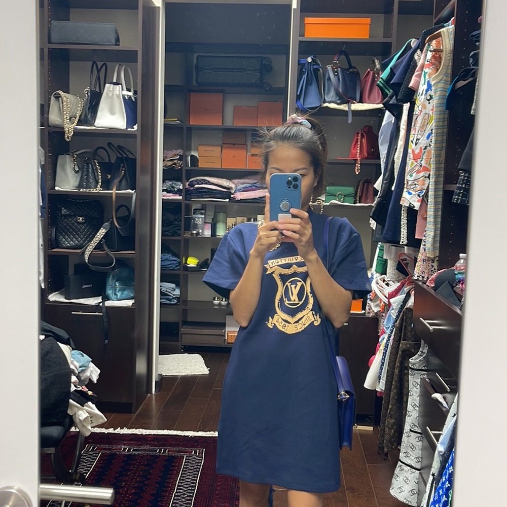 Louis Vuitton Navy Blue Dress